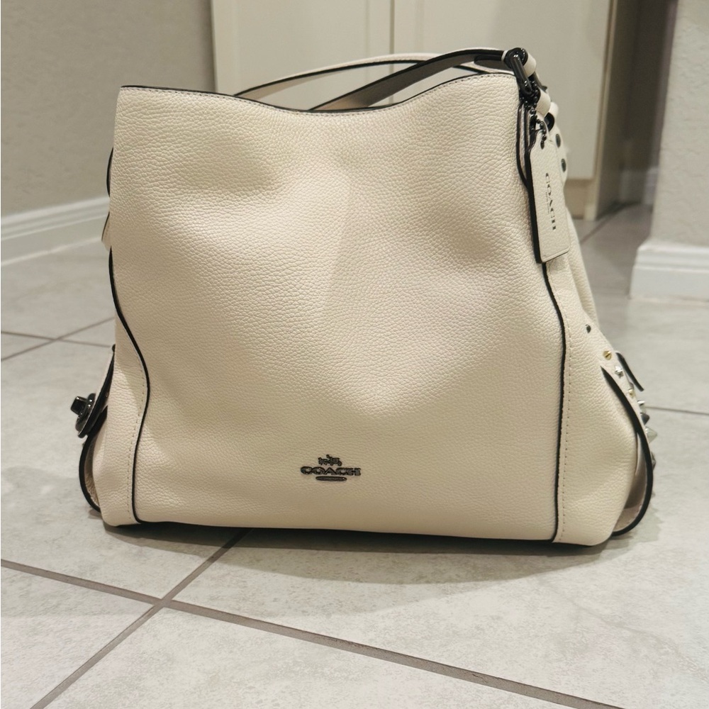Coach Ivory Leather Hobo Bag